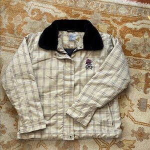 Body Glove Checkered Utility Jacket with Dark Collar